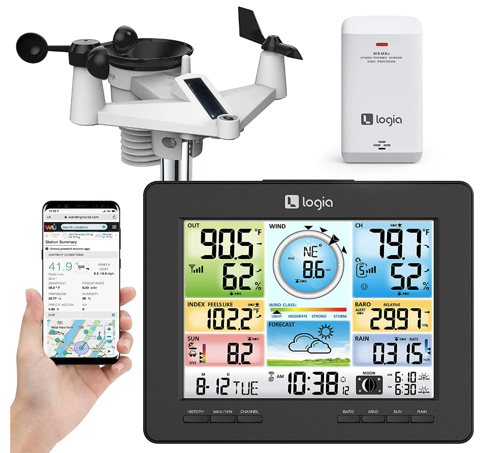 Figure 2A: Logia 7-in-1 Wi-Fi Weather Station.