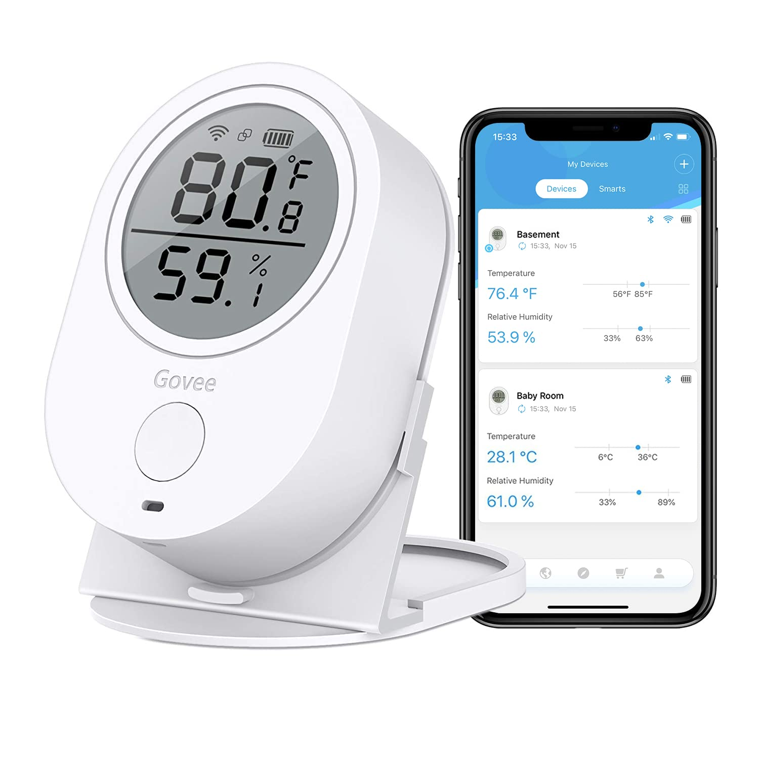 Figure 2C: Govee WiFi Thermometer Hygrometer.