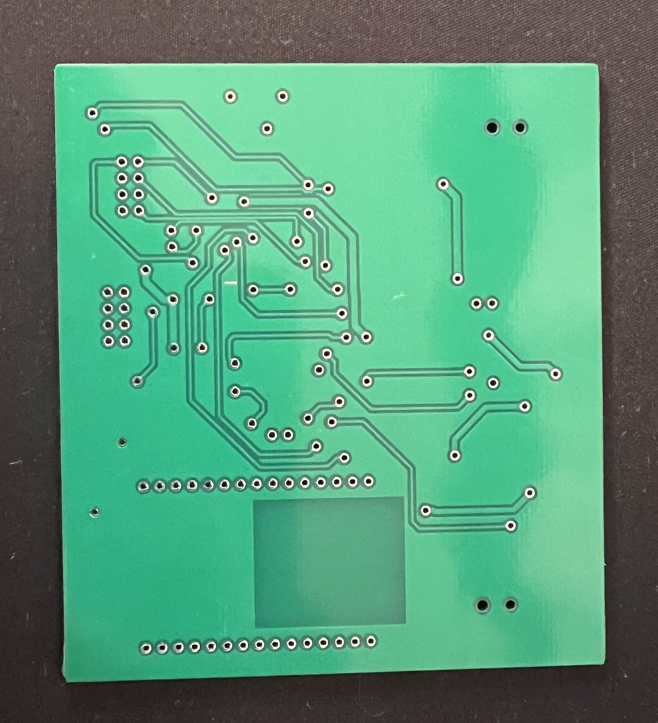 PCBMCBOT. Bottom physical shot of final main board