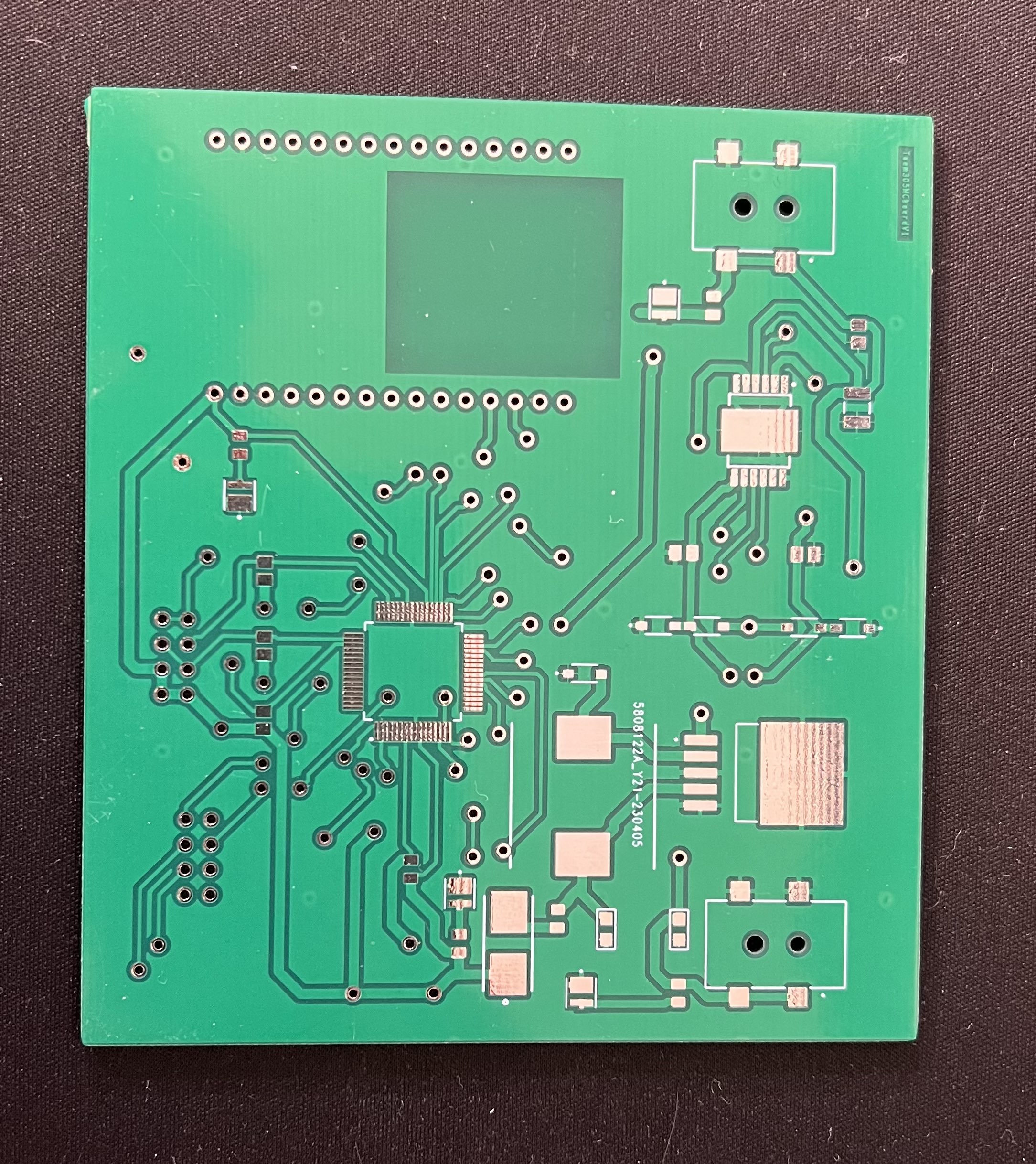 PCBMCTOP. Top physical shot of final pcb main board