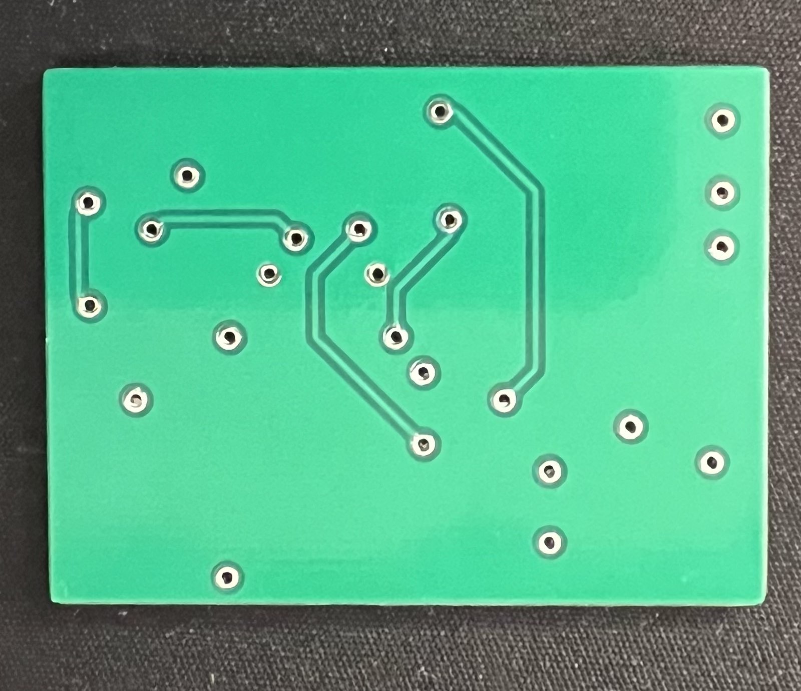 PCBMCBOT. Bottom physical shot of final pcb sensor board