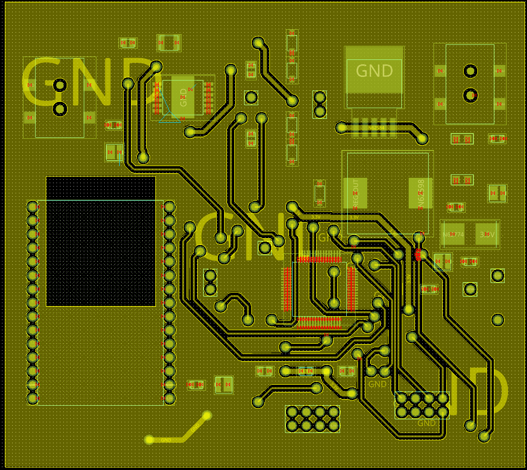 PCBMCBOT. Bottom screenshot of final main board