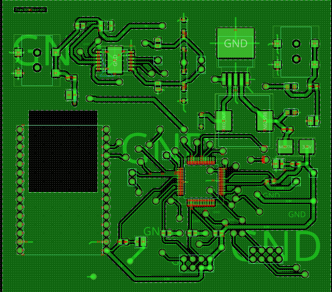 PCBMCTOP. Top screenshot of final pcb main board