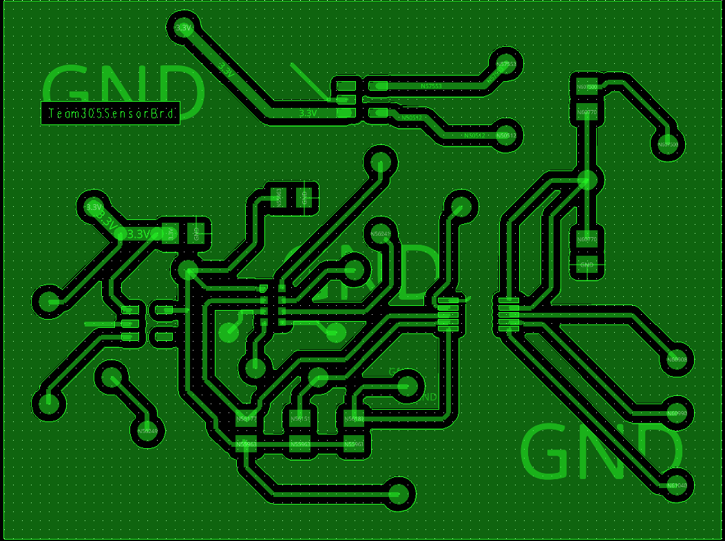 PCBMCTOP. Top screenshot of final pcb sensor board